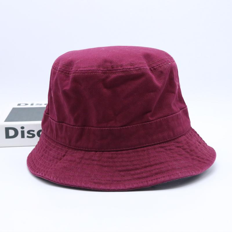 2023 großen Kopf Plus Größe Eimer Hut für Männer Reine Baumwolle Panama Fischer Hut Koreanische Mann Frauen 59 cm 60 cm 62 cm 63 cm Sonnenhut XXL 63-64cm bordeaux
