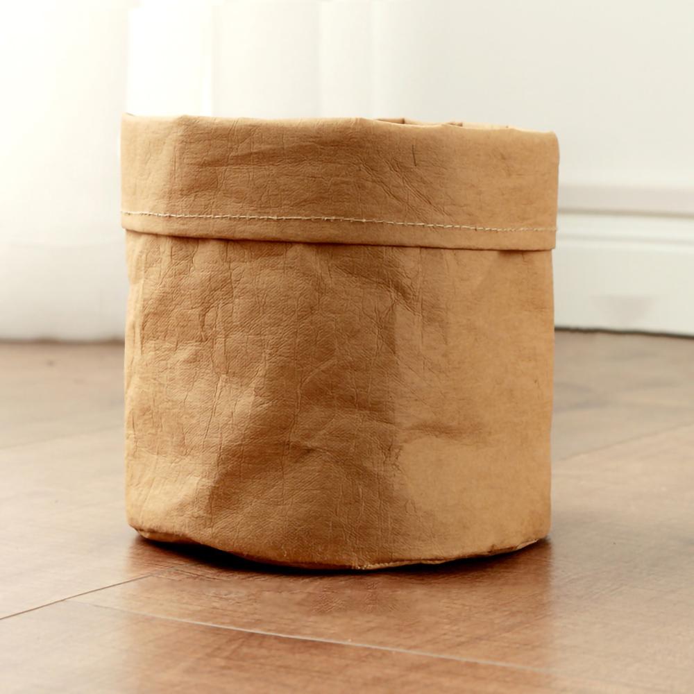 Gartenblumentopf Wasserdicht Umweltfreundlich Kraftpapier Töpfe Pflanzen Multifunktional Wiederverwendbare Pflanzentasche Zubehör Dekoration M braun