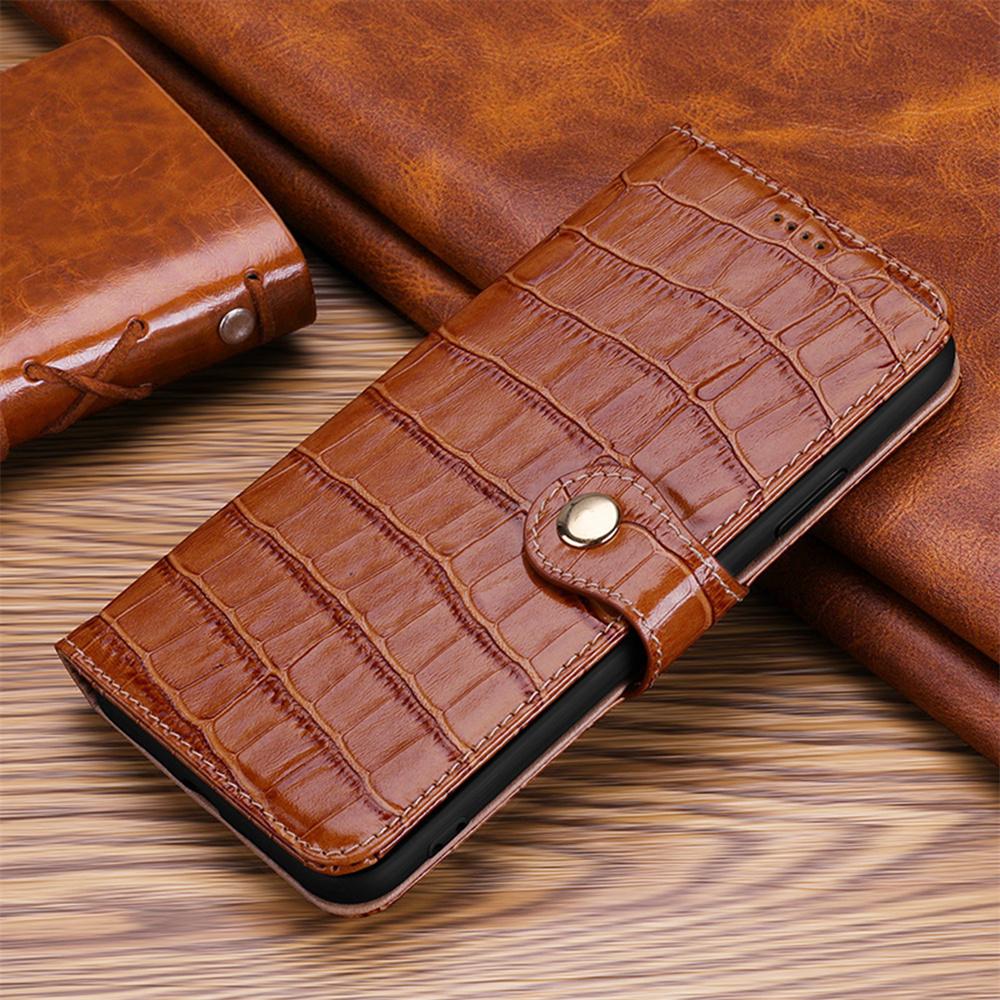 Luxuriöse Snapper-Brieftaschenhüllen für iPhone 16 15 14 Plus 13 12 11 Pro Max Mini Echtes Leder Weiche Hülle Funda Hülle iPhone 16 Plus braun