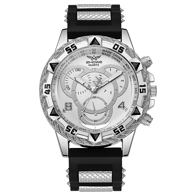 Neue Design Mode Männer Business Uhren Luxus Edelstahl Männer Quarz Armbanduhren Top Marke Männlichen Uhr weiß/schwarz