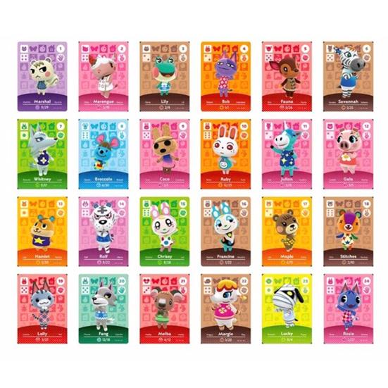 24 Stück Animal Crossing Karten Plug and Play Liebenswerte Eigenschaften Schnelle Reaktion Animal Crossing Spiel Dorfbewohnerkarten Spiel Spielerbedarf A