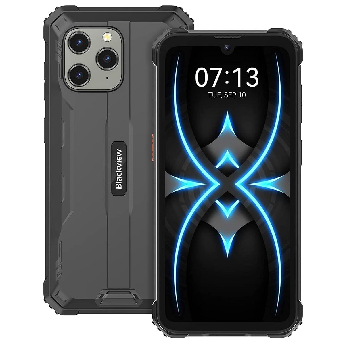 Generalüberholtes Blackview BV5300 Pro Rugged Smartphone 6580mAh Akku, Drei Karten, 6,1-Zoll HD+ Display, MIL-STD-810H Robustheit only phone schwarz