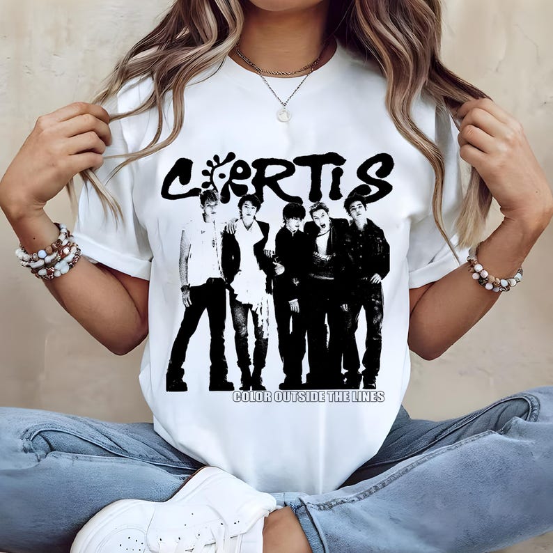 2026 Cortis Kpop Shirt, Ästhetisches Kpop T-Shirt für Mädchen, Koreanisches Streetwear Tee, Trendiges Fan Outfit Geschenk Hip Hop Streetwear Oversized 4XL schwarz