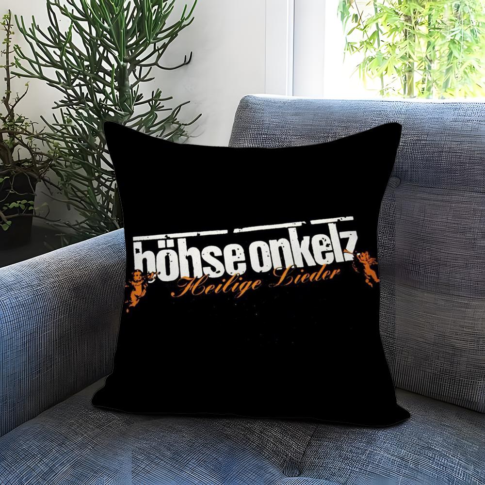 B-Böhse O-Onkelz Band Kissenbezug Bequemer Wende-Kissenbezug Ideal für Auto Sofa Schlafzimmer & Mehr 40cmx40cm
