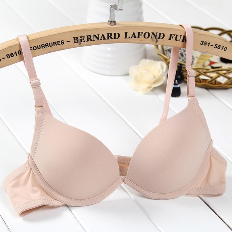 Frauen Mode Kleine Brust Mädchen Push-Up Bh Sexy Nahtlose Unterwäsche Unterwäsche Sammeln Bhs 38.0 nude