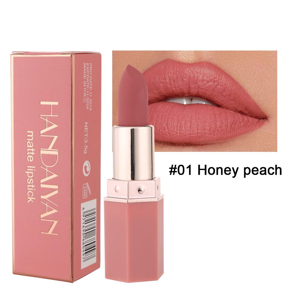 6 Farben Lippenstift Wasserdichter, nicht abfärbender Lippenstift Langanhaltender Lippenstift