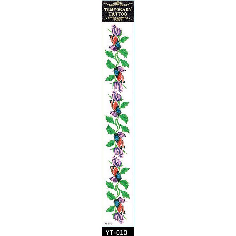 Gürtel Tattoo Aufkleber Wasserdicht Und Langlebig Unterbauch Schmetterling Blume Gürtel Aufkleber Tattoo Aufkleber Tattoo Aufkleber 60*420mm