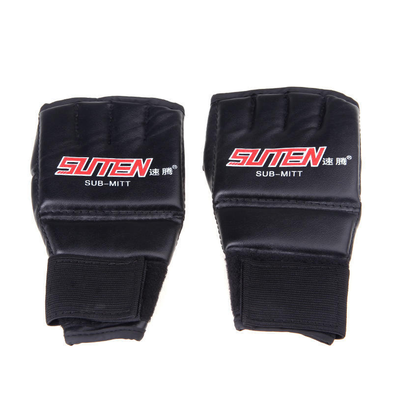Männer Muay Thai Training Boxsack Handschuhe Sparring Boxhandschuhe rot