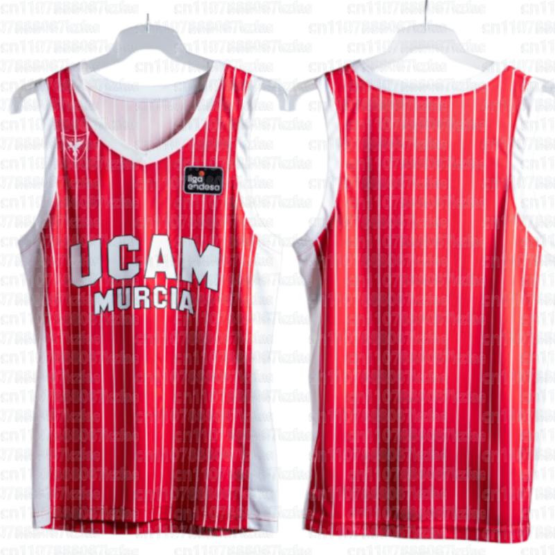 Neue Murcia Heim-Basketballuniform, Spanisches Eltern-Kind Basketball Schnelltrocknendes Sportweste, Basketball Trainingskleidung 5XL