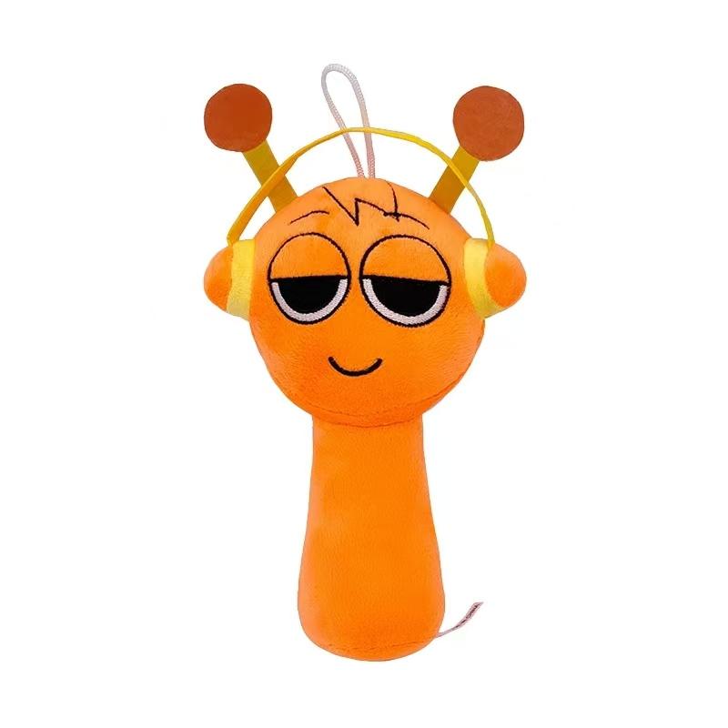 Sprunki Plüschtier Set Sprunky Plüschtier Plüschtier Weiches Spielzeug Cartoon Stofftier Puppen Kindergeburtstag Weihnachtsgeschenk orange