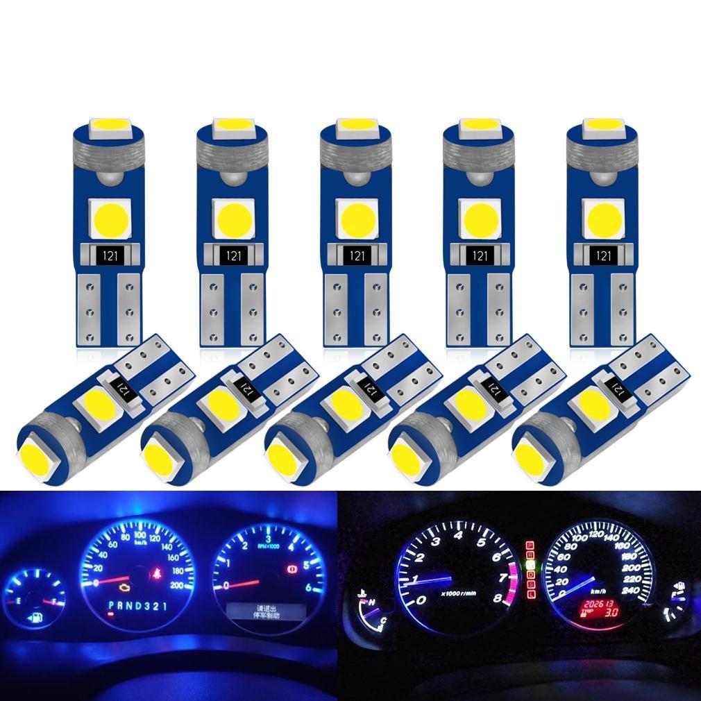 10Pcs/4/2 T5 Led-lampe W3W W 1,2 W Led Canbus Auto Innen Lichter Dashboard Erwärmung Anzeige Keil auto Instrument Lampe 12V 10 Pcs rosa