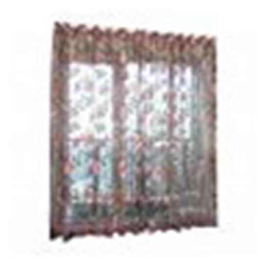 Transparenter Tüll-Vorhang, exquisit für Küche, Heimtextilien, durchscheinender Tür- und Fenstervorhang, langlebig, langlebig, Fensterdekoration 140cm x 250cm(On Rod) violett