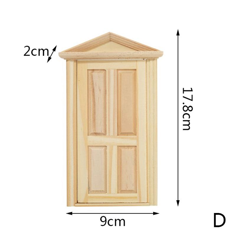 Puppenhaus Diy Mini Tür- und Fenstermaterial Modellzubehör kann bemalt und gefärbt werden Tür- und Fenstermodell 17.8*9*2cm