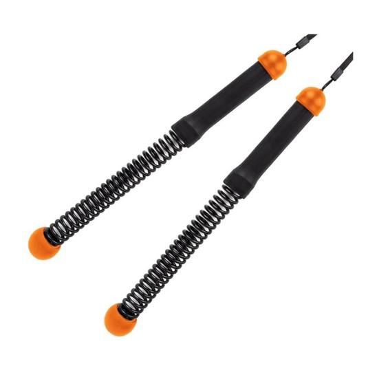 Gewichtetes, seilloses Battle Rope für Männer und Frauen – Armtrainer, Cardio-Muskelkrafttraining, kabelloses Trainingsseil, Fitnessgerät für Zuhause orange/schwarz