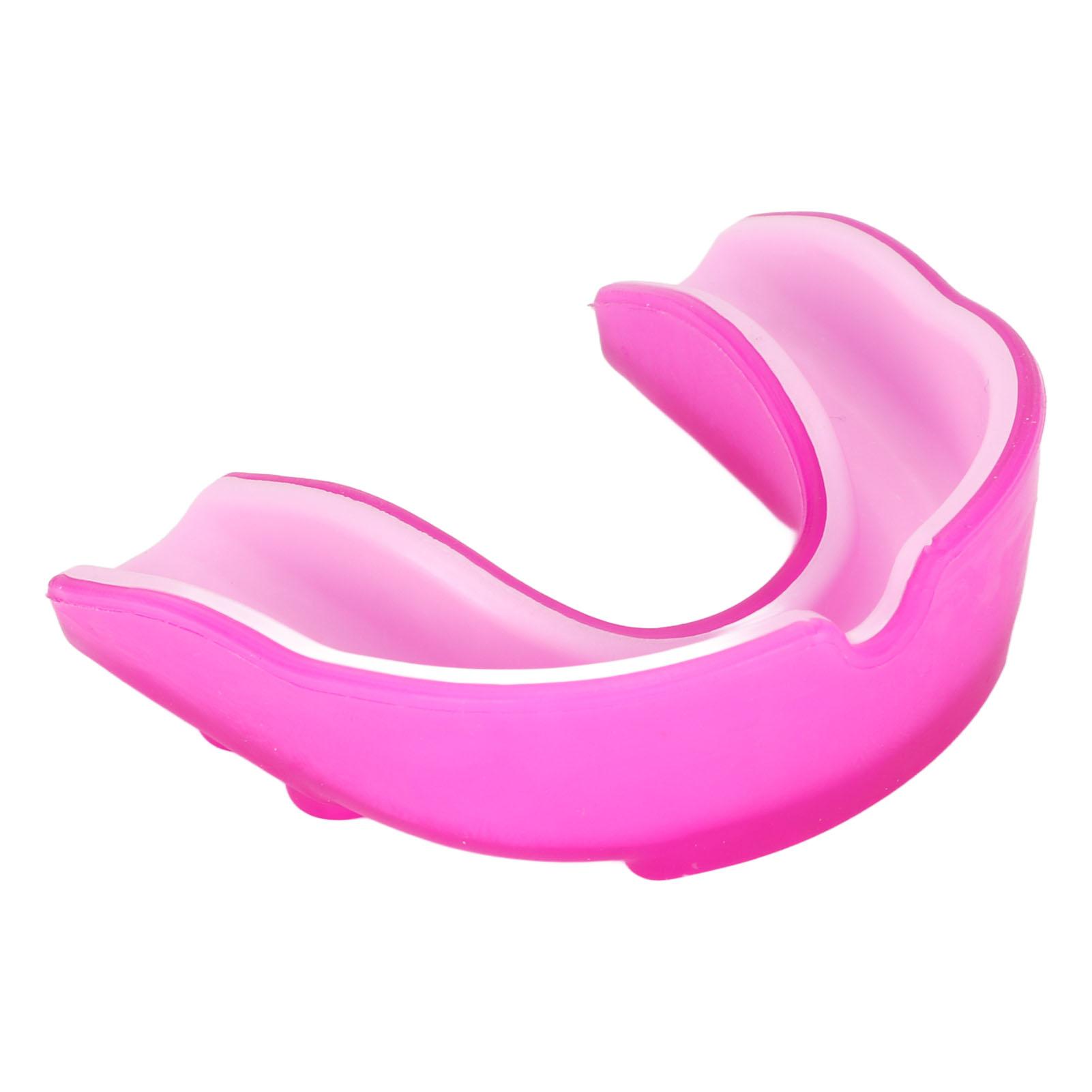 Sport-Mundschutz, schützender Gummi-Mundschutz mit Aufbewahrungsbox für Fußball, Basketball, Erwachsene violett