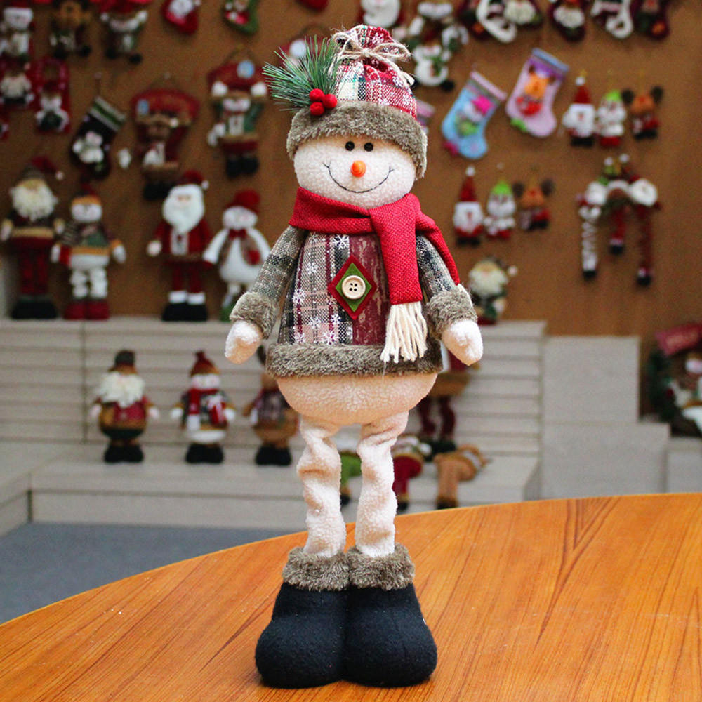 Weihnachtsmann, Schneemann, Elchpuppe, Weihnachtsdekoration, Weihnachtsbaum, anständige Ornamente