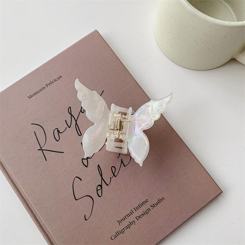 Neue Vintage Acetat Schmetterling Haar Klaue Pferdeschwanz Clip Barrettes Süße Fee Unregelmäßigen Bogen Haar Clip Krabben Haarnadeln Frauen Haar Zubehör Kopfbedeckungen kokos