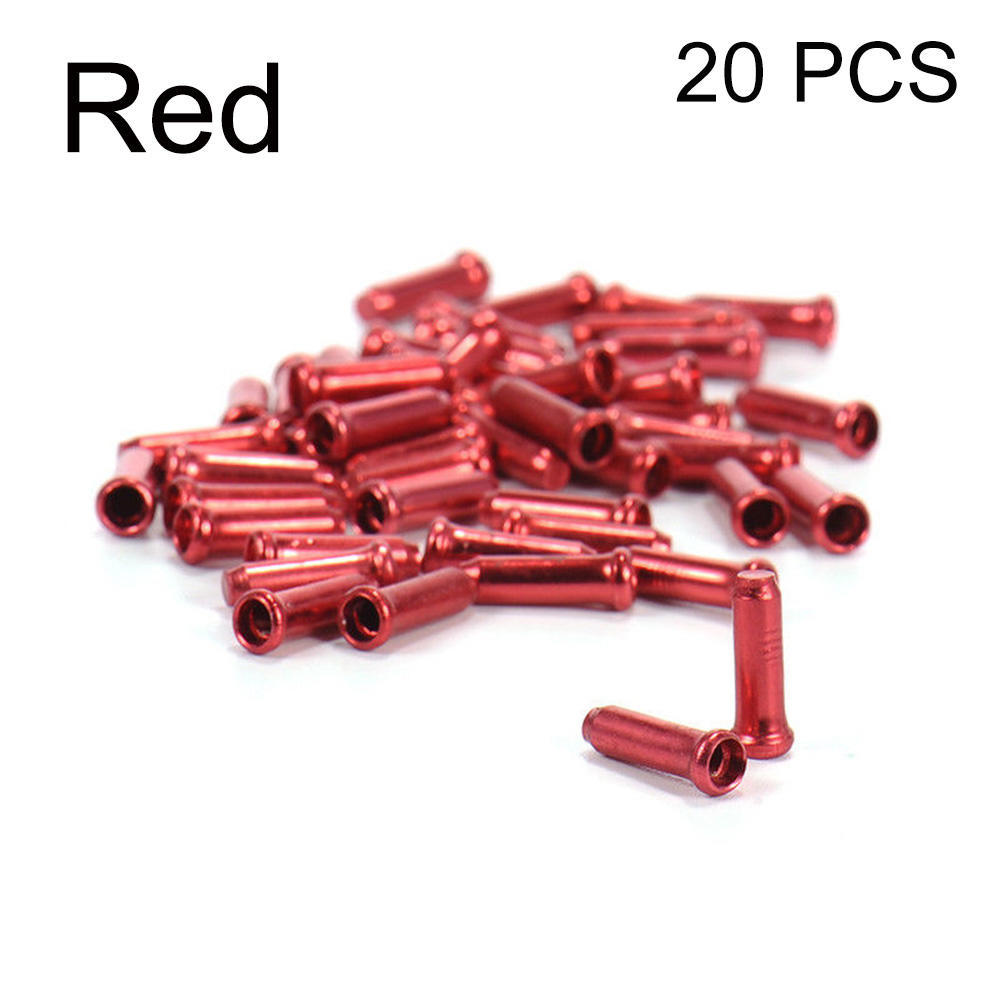 Fahrradzubehör Praktische Radfahren Shifter Kabelabdeckung Bremsdraht Endkappe Fahrrad Aluminiumlegierung rot