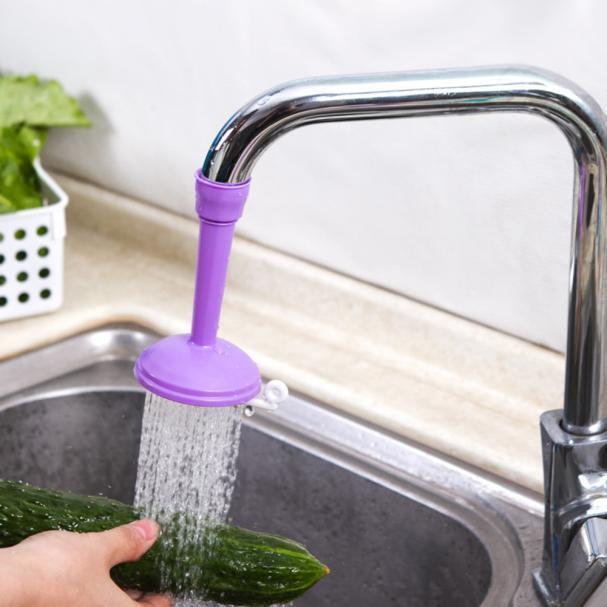 Drehbarer wassersparender Wasserhahn-Belüfter-Diffusor-Wasserhahn-Filteranschluss violett
