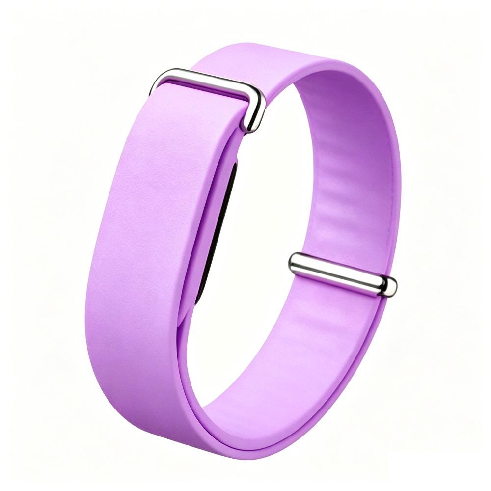 Schlaufen-Design Sportband Weiches Ersatz-Armband für Google Fitbit Air für Männer Frauen violett