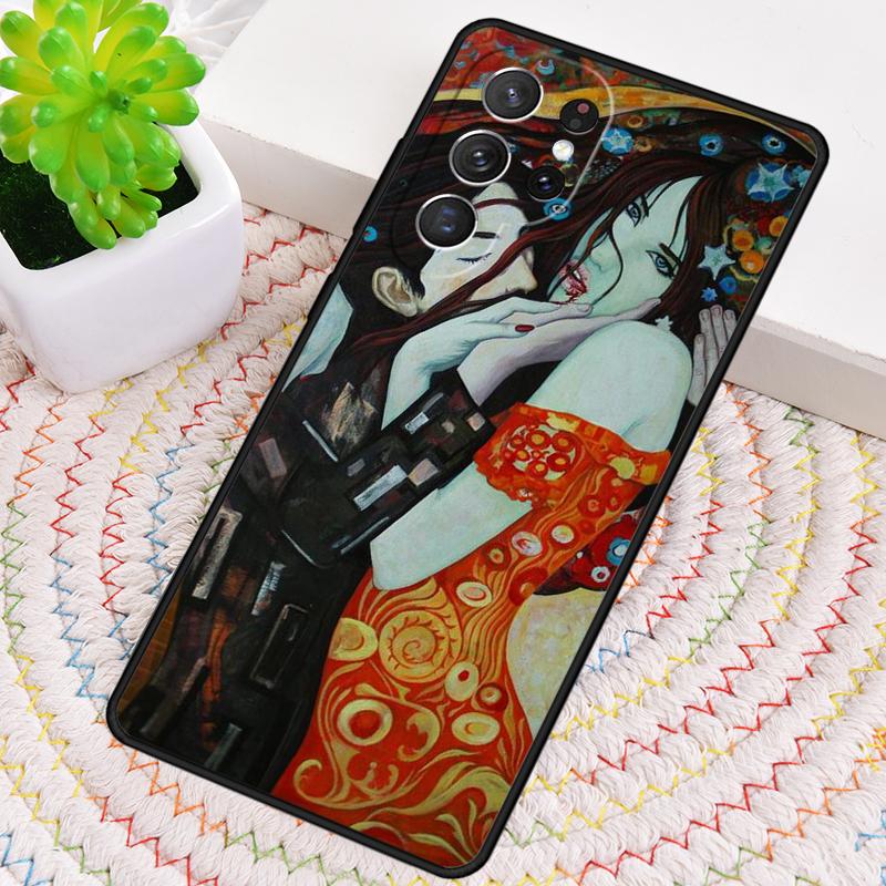 Kuss von Gustav Klimt Silikon-Handyhülle Für Samsung Galaxy note 10 pro S26 S25 S24 S23 S22 S21 Plus S25Ultra Capa Cover Galaxy S21 FE 5G
