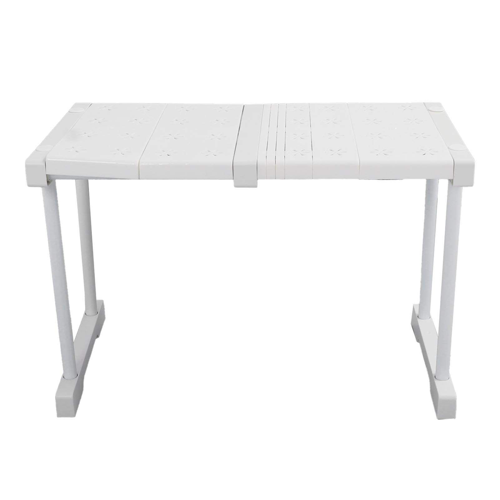 Erweiterbares Regal Stapelbar 121lb Tragfähigkeit Trennwand Aufbewahrungsregal für Schrank Schrank Schrank Length 37-48cm / 14.6-18.9in