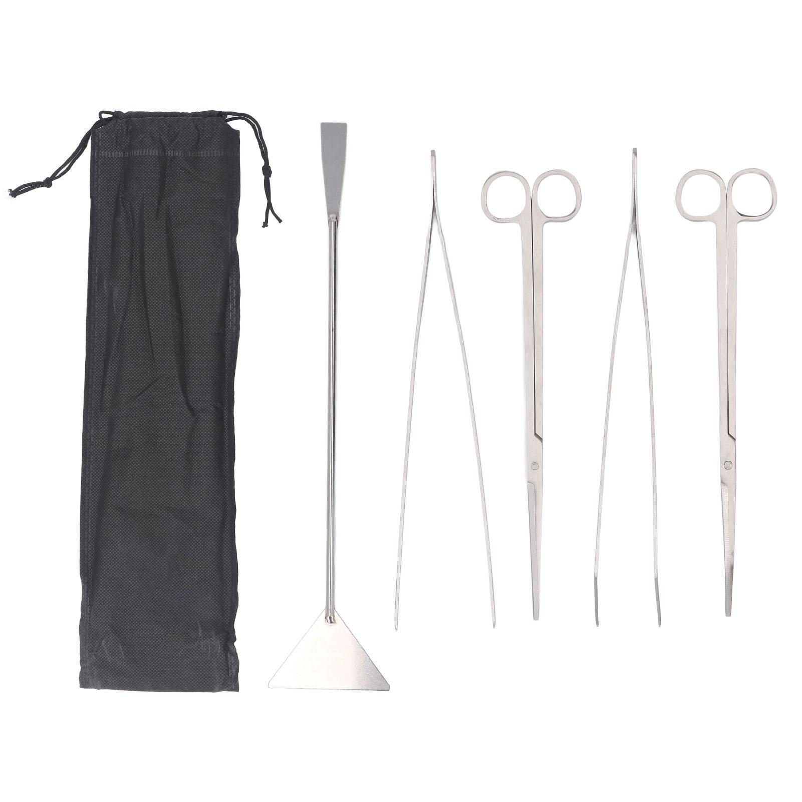 Aquascaping Werkzeugset Edelstahl Tragbar Präzise Bedienung Aquarium Fischtank Pflanzenpinzetten