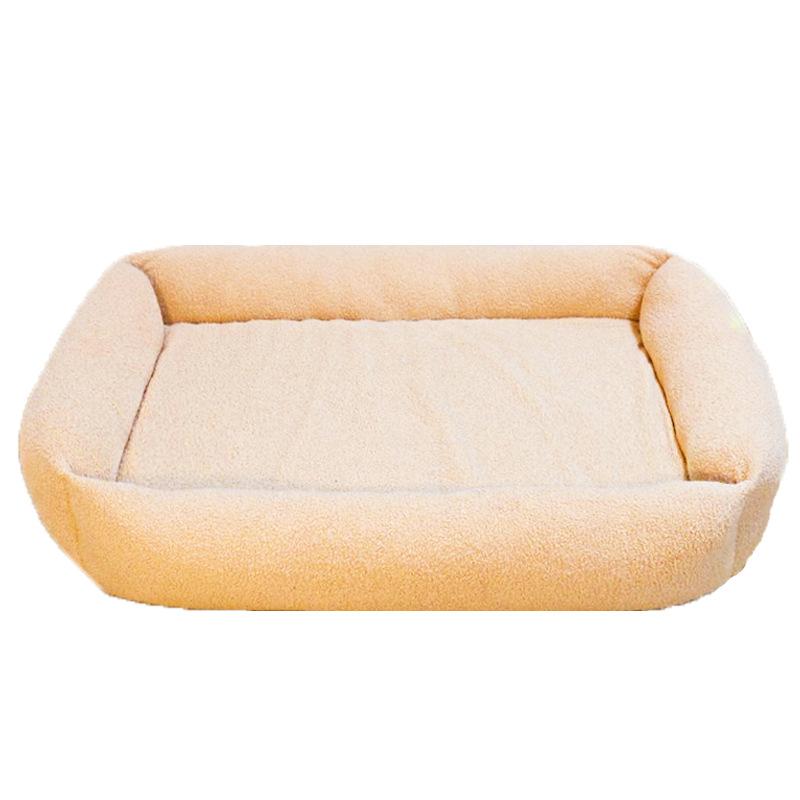 Hundebett für alle Jahreszeiten  Hundebett für große Hunde  Abnehmbares und waschbares Haustiersofa  Warme Winter-Hundematte für Golden Retriever S: 53 * 46 * 15CM white