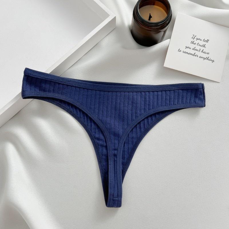 FINETOO Tangas für Damen, weicher Baumwoll-Tanga, sexy Low-Rise-T-Back-Unterwäsche, S-XL, bequeme Höschen, Mädchen-Unterwäsche XL