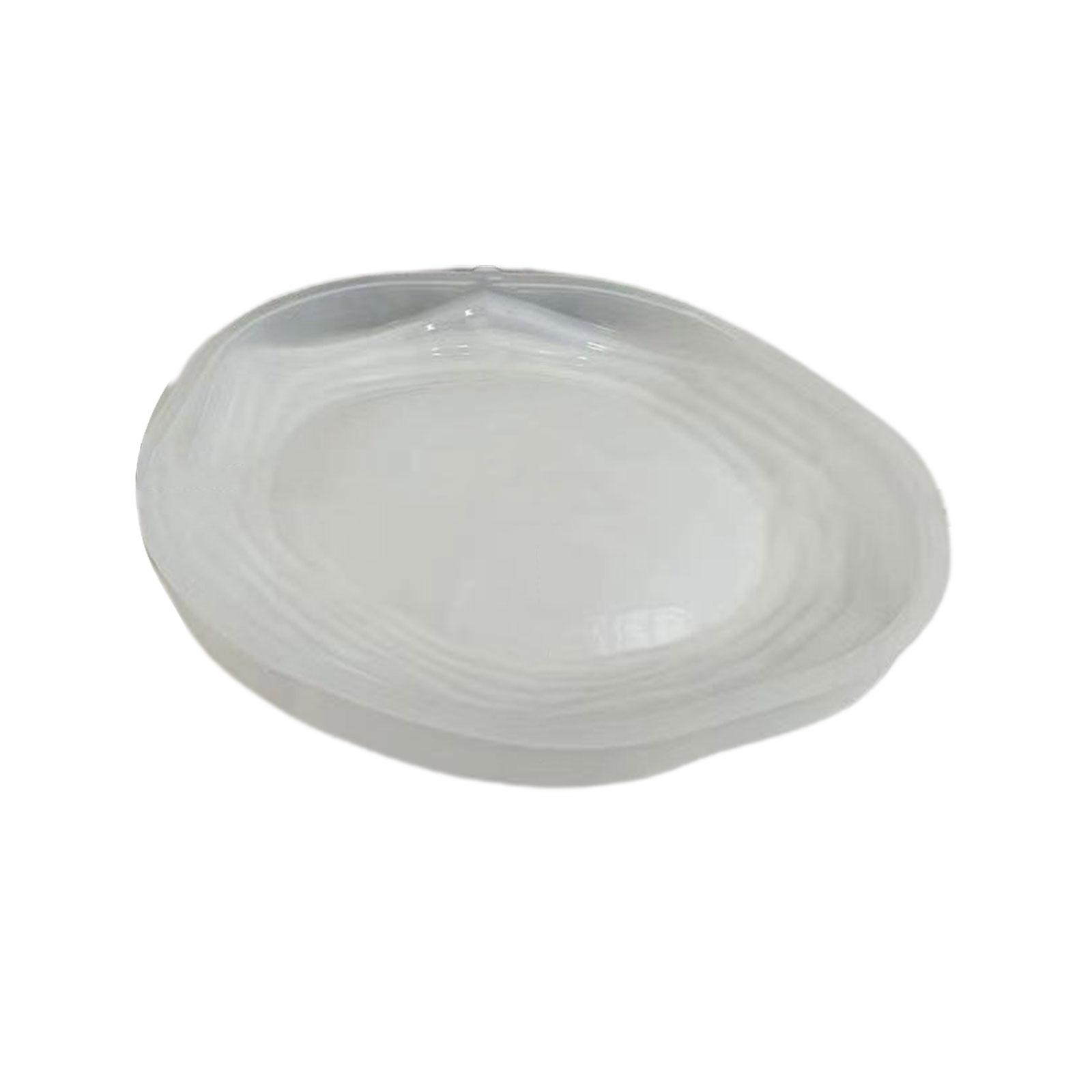 Unregelmäßiges Tablett Silikonform DIY Handgemacht Epoxidharz Handwerk Gießwerkzeug Aufbewahrungsplatte Untersetzerformen Heimdekorationen L white