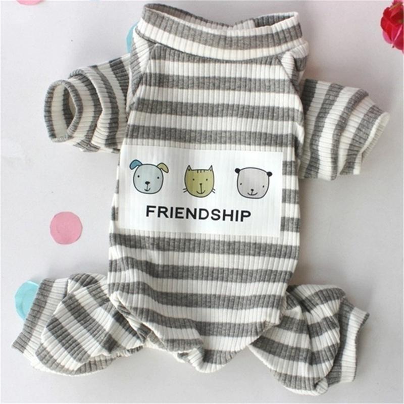 Hochwertiger Hunde-Pyjama-Overall, Welpen-Kleidung, Pyjama, kleines Hundekostüm, Haustier-Kleidung, Chihuahua, Yorkshire, Pomeran L grau