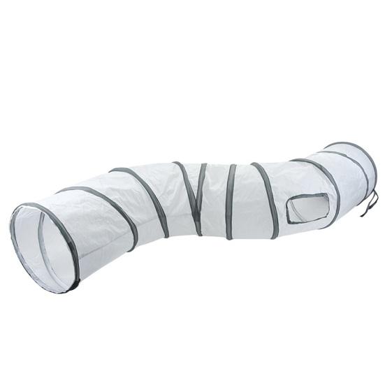 Katzentunnelspielzeug, S-förmig, T-förmig, Y-förmig, gerade, zusammenklappbar, interaktiver Haustiertunnel mit Spielball, leicht zusammenklappbar, tragbar, Spielhaus-Labyrinth für den Innenbereich A