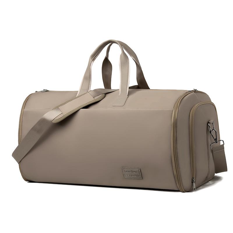 Neue tragbare High-End-Aufbewahrungstasche mit großer Kapazität, Reisetasche, faltbare Aufbewahrungstasche für Kleidung, Reisetasche khaki