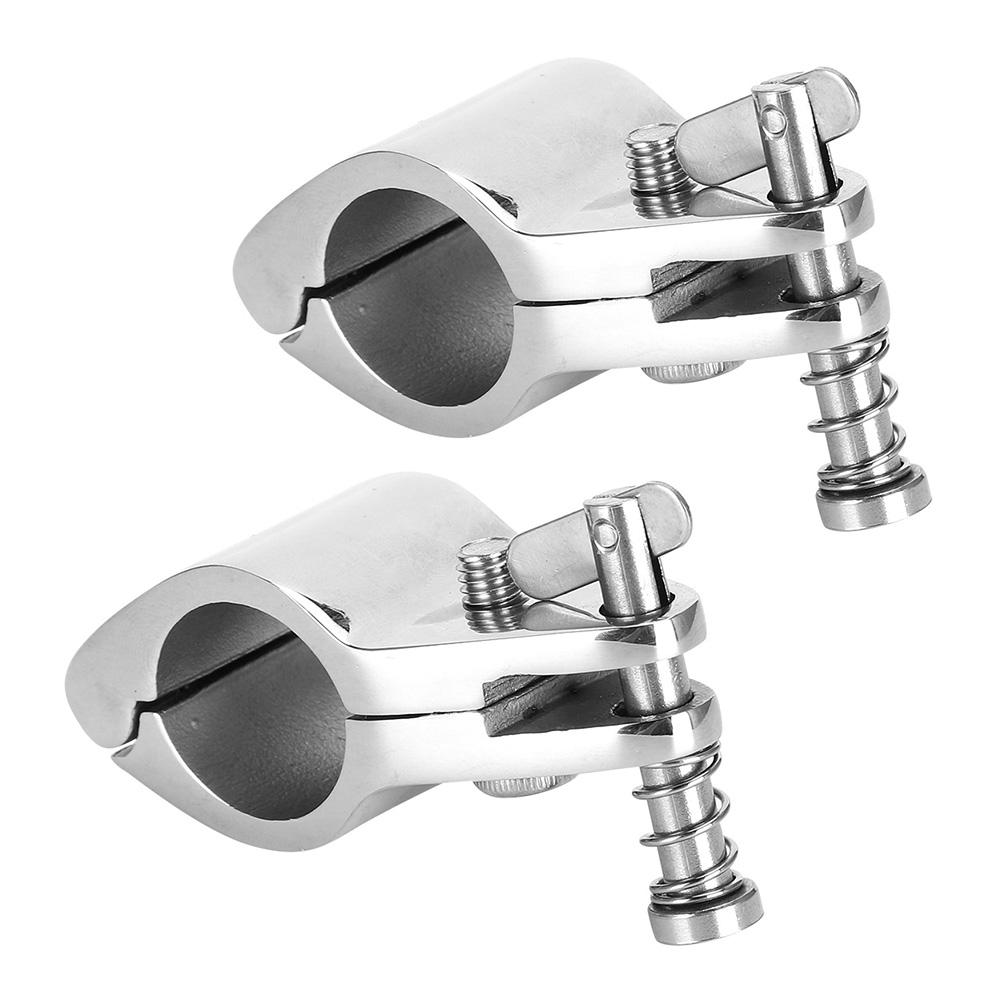 2 stücke Stahl Boot Klapp Oberen Kiefer Rutsche Marine Hardware Armaturen Spitze Style22mm 0,87 in