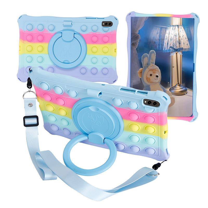 Für Huawei honor Pad 8 Hülle HEY-W09 12 2022 Weiche Blase Silikon Kinder Ständerhülle Für Honor Pad 8 12 Zoll Hülle Schultergurt For honor Pad 8