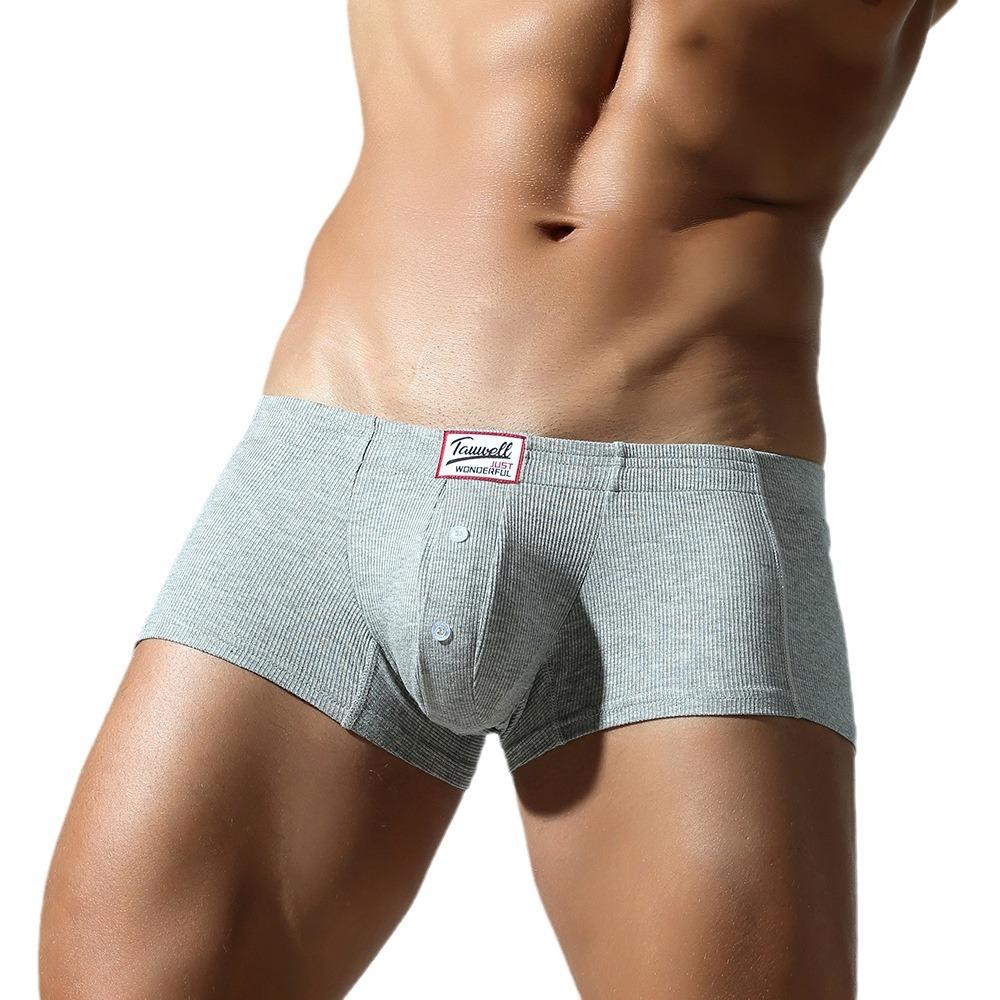 Herren Boxer und Slips Mode Unterwäsche Low Waist Boxer und Slips Shorts Atmungsaktiv Weich Herrenshorts Bequem XXL graue