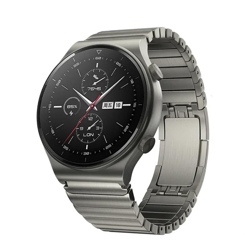 Luxuriöses Edelstahlarmband für Huawei Watch GT4 3 GT2 Pro/GT 2e/GT2 3 Honor Watch GS Pro Armband Metallarmband für Huawei Watch 3 4 Pro Magic Watch 2 Huawei Watch 3 3Pro graue