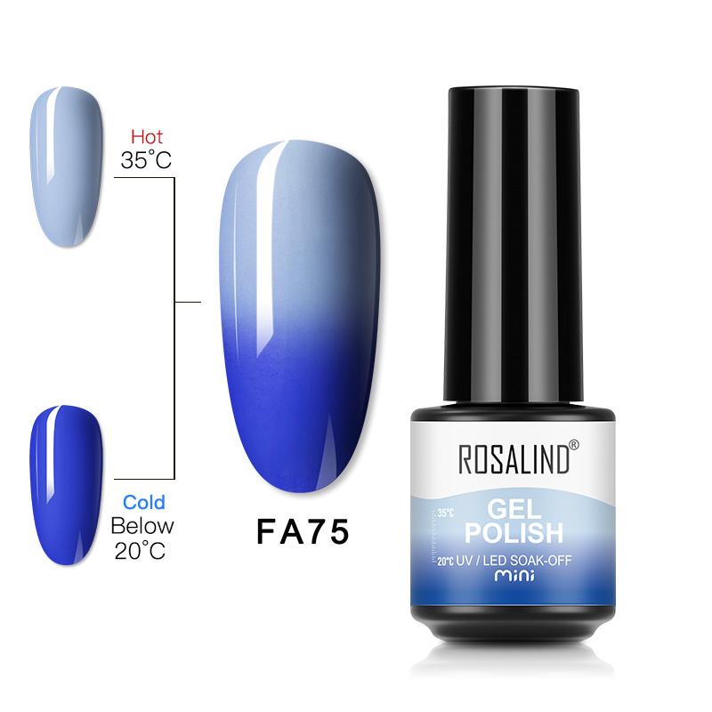 ROSALIND Nagel-Gel-Nagellack, 80 Farben, Gel-Nagellack, semi-permanent, Hybrid-Lack, Soak-Off-UV-Gel-Nagellack, Basis- und Decklack, Gel-Maniküre, Nagelkunst-Design