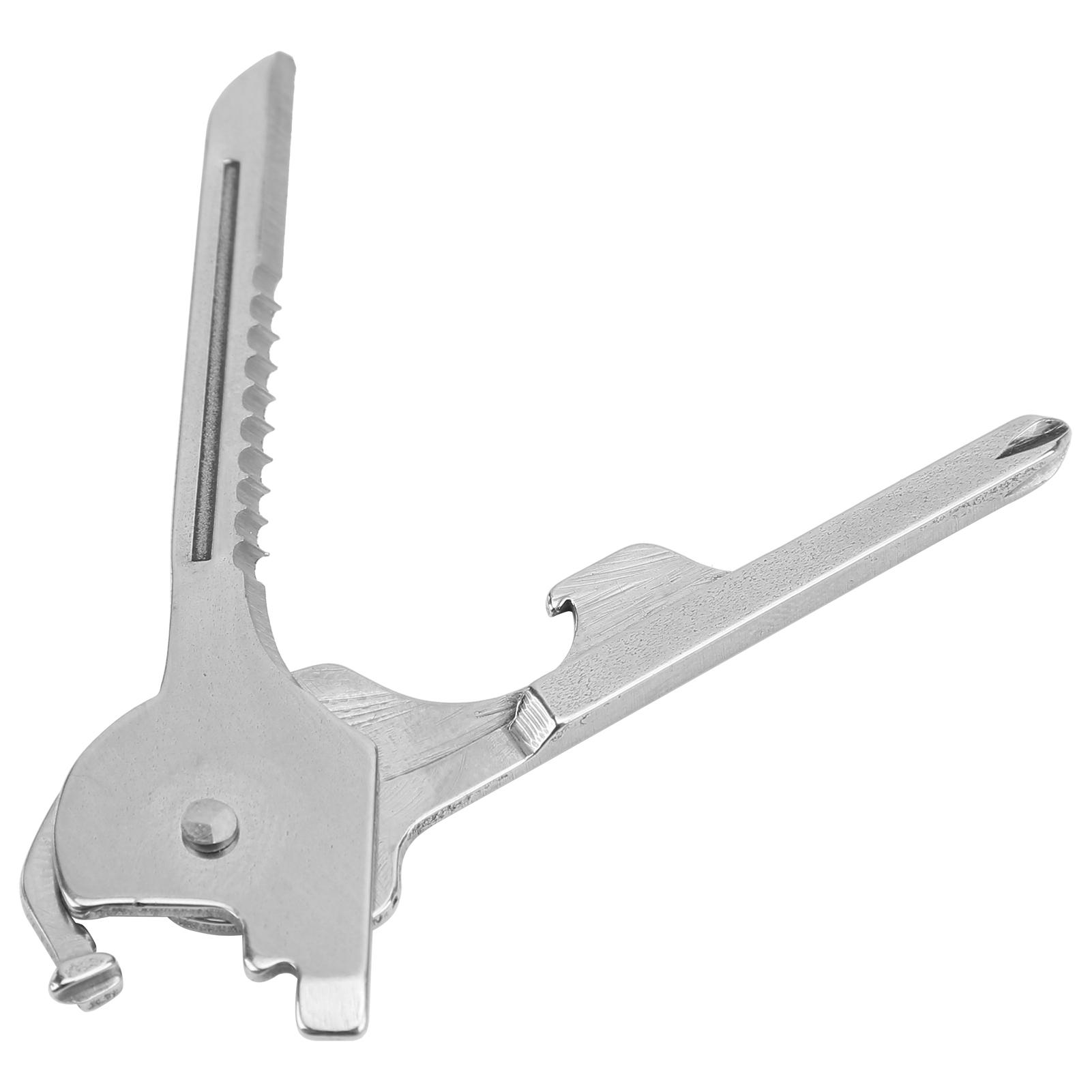 6 in 1 Multi Tool Schlüsselanhänger Set Taschenmesser Schraubendreher Flaschenöffner Klinge Schlüsselanhänger