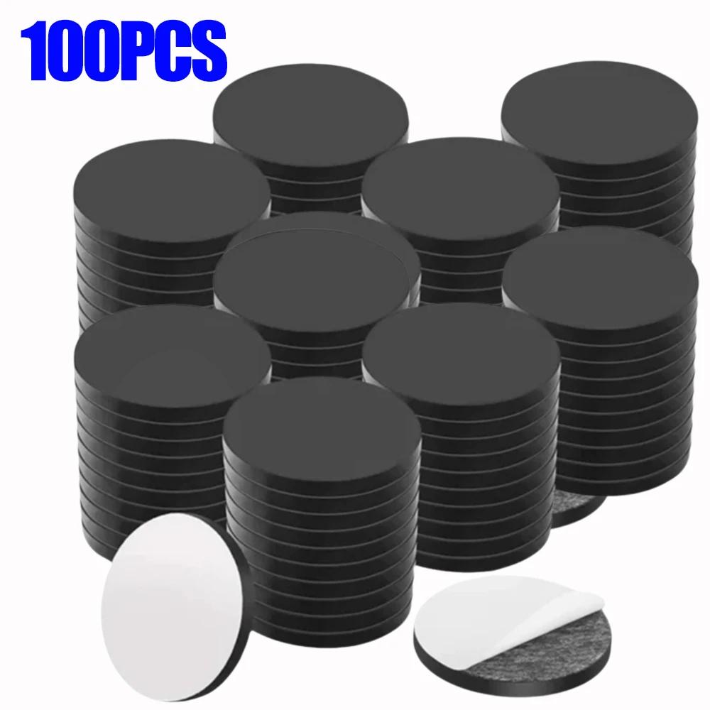 50/100 Stück, selbstklebende Magnetscheibe, Durchmesser 20 mm, Dicke 2 mm, rund, flexibel, aus Gummi, kleine klebrige Magnete, für Bastelarbeiten und Kühlschränke