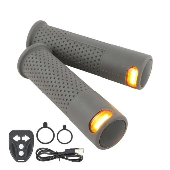 1 Paar Fernbedienung Roller Lenkerabdeckung mit Blinkerlicht E-Roller Lenkergriffe Abdeckung Ersatz für M365 Pro 1S Pro 2 Mi3 1 Set grau