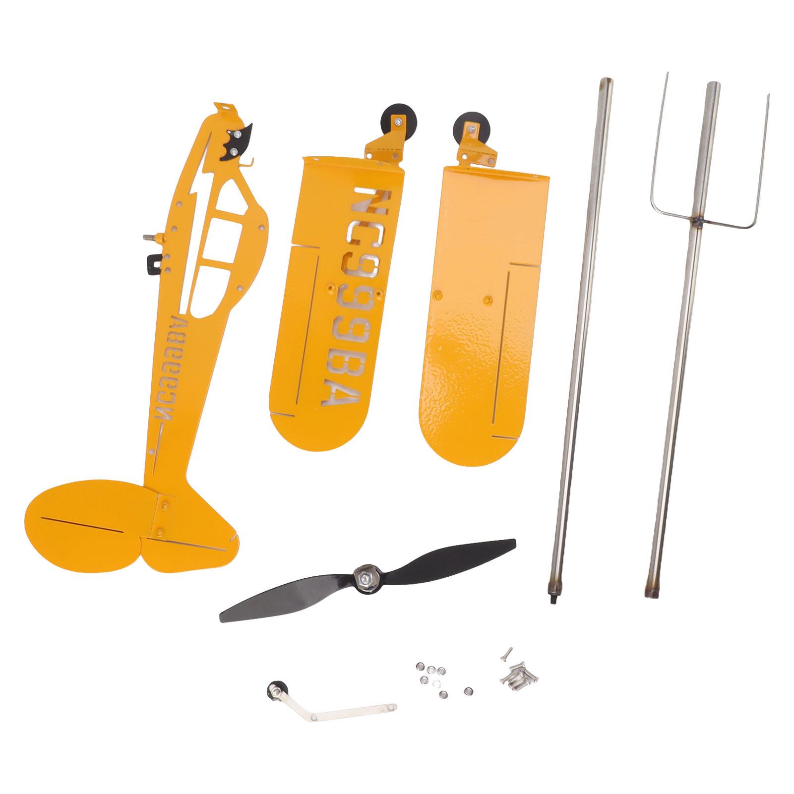 Piper J3 Cub Flugzeug-Wetterfahne, 3D-Metall-Flugzeug-Wetterfahne für den Außenbereich, Dachwindrichtung