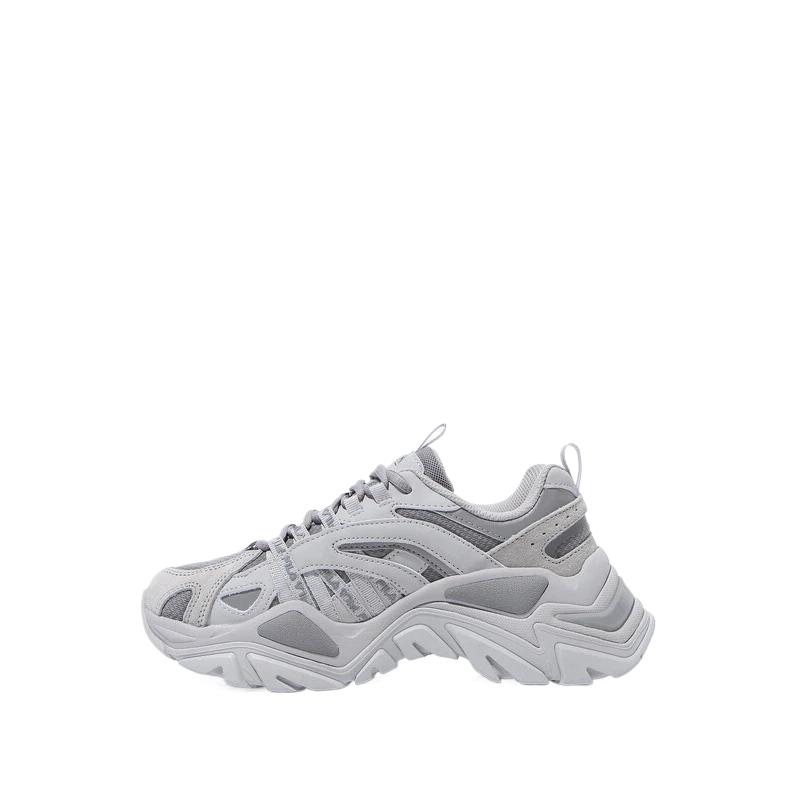 FILA Interaction V2 Polyester Synthetikleder Klassisch Vielseitig Low-Top Dad Sneakers Unisex-Sneakers Grau 1RM02723H050 42