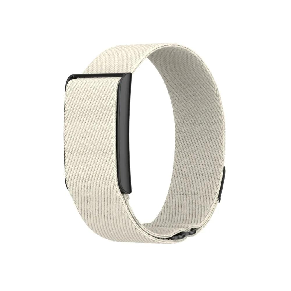 Armband für Amazfit Helio Strap Armband Sport Verstellbar Ersatzrahmen+Nylon-Schlaufe Armband correa Amazfit Helio Uhrenarmbänder for Amazfit helio beige