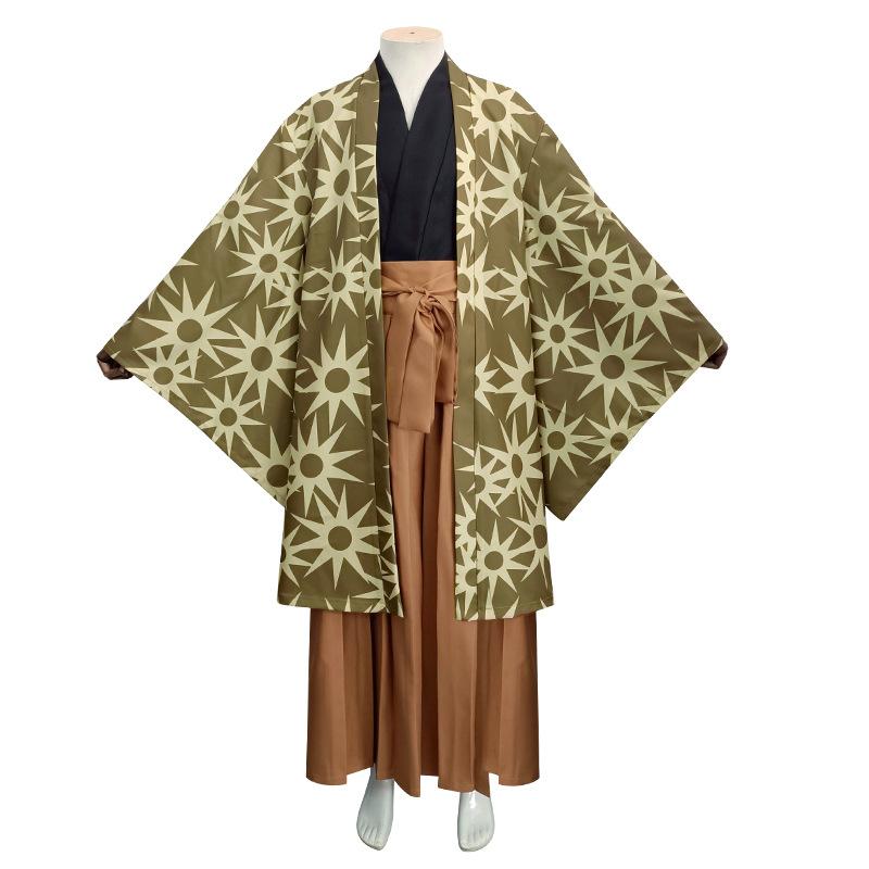 Dämonen Jäger: Hotaru Hagane Cosplay Outfit Schmied Japanischer Kimono Komplettset Cosplay Anime Performance Kostüm 0053 S beige