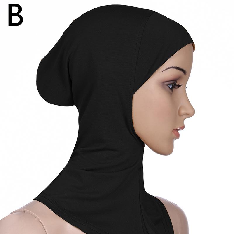 Frauen Dame Reine Farbe Hut Moslemisches Hijab HeadWrap Schal Kleidung Zubehör Muslimischen Turban Weich