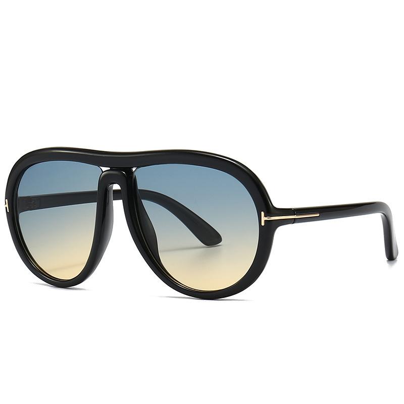 Neue modische Sonnenschutz-Sonnenbrille, Kröte, T-förmige Piloten-Sonnenbrille mit großem Rahmen