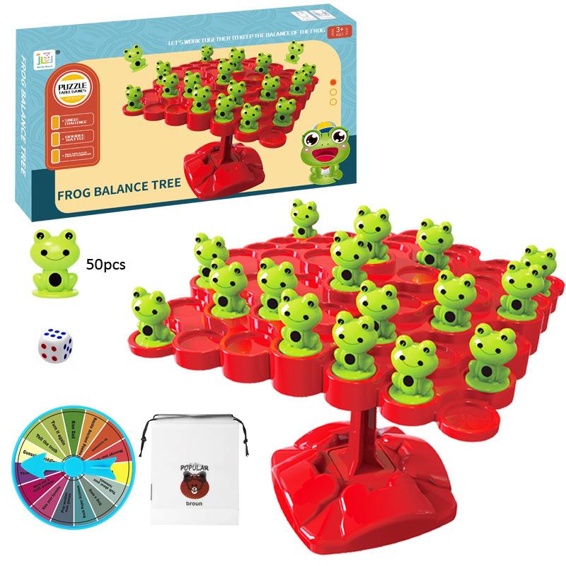 Montessori Spielzeug Balancing Board Puzzle Für Kinder Frosch Balance Baum Pädagogische eltern-kind-Interaktion Tabelle Spiel Spielzeug MYY