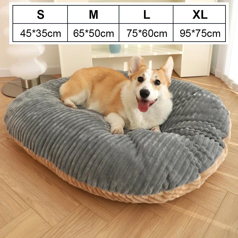 Hundekissen, weiche Matratze für Hunde, Katzen, Schlafmatte, Haustierkissen im Bett, Größe S-XL, für kleine, mittelgroße und große Hunde, Betten, Zubehör M beige