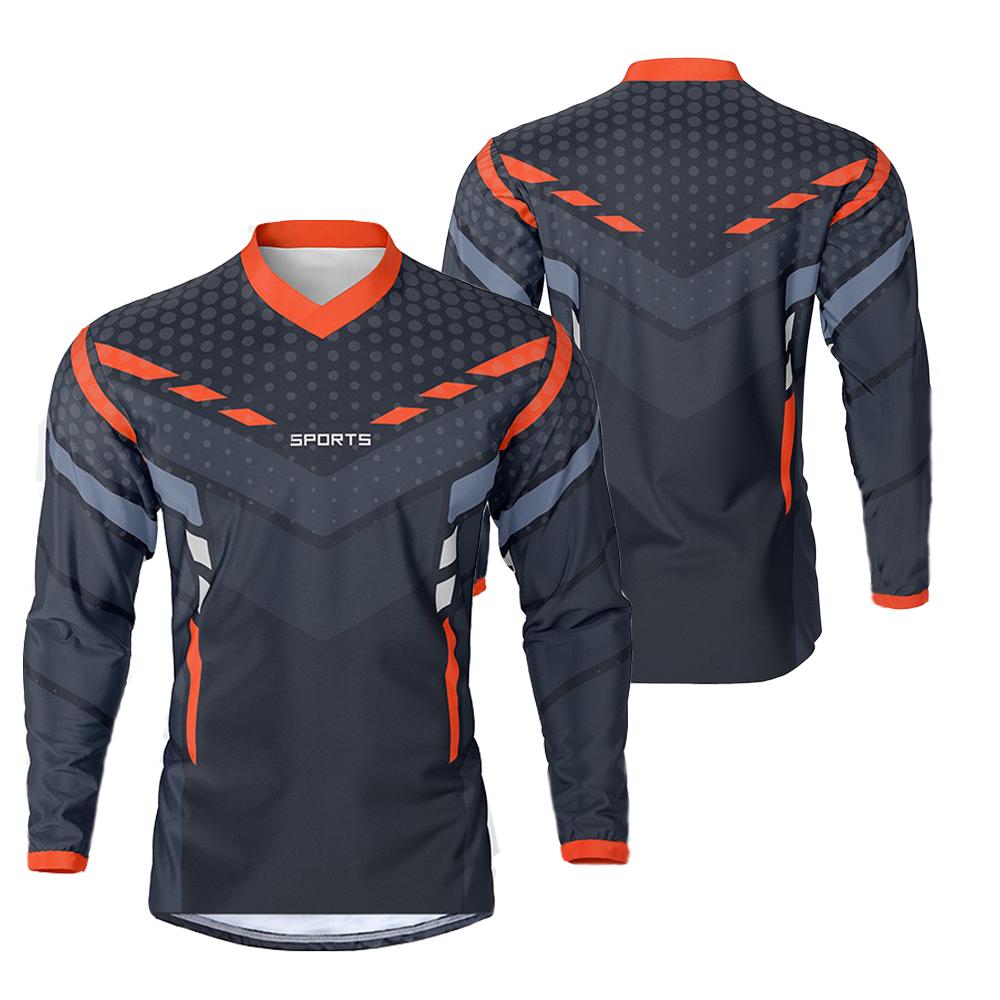 SPORT Speed Surrender Atmungsaktiv Schnelltrocknend Offroad Motorradbekleidung Herren Damen Langarmshirt Mountainbike Ausrüstung T-Shirt XL sanfte gelbe